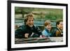 Princess Diana with Prince William and Prince Harry on Ride-Associated Newspapers-Framed Photo