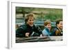 Princess Diana with Prince William and Prince Harry on Ride-Associated Newspapers-Framed Photo