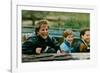 Princess Diana with Prince William and Prince Harry on Ride-Associated Newspapers-Framed Photo