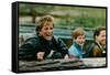 Princess Diana with Prince William and Prince Harry on Ride-Associated Newspapers-Framed Stretched Canvas