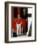 Princess Diana with Prince William leaving Wetherby School-null-Framed Premium Photographic Print