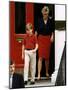 Princess Diana with Prince William leaving Wetherby School-null-Mounted Photographic Print