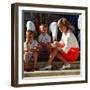 Princess Diana with Sons William and Harry in Majorca as Guests of King Juan Carlos of Spain-null-Framed Photographic Print