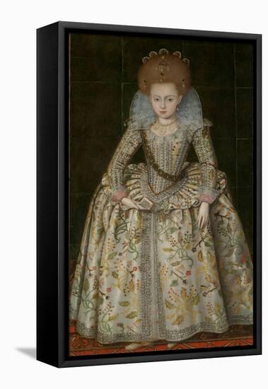 Princess Elizabeth (1596–1662), Later Queen of Bohemia, c.1606-Robert, the Elder Peake-Framed Stretched Canvas