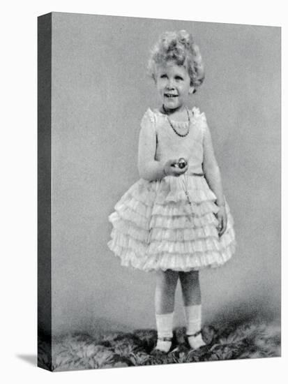 Princess Elizabeth Aged Two in 1928-null-Stretched Canvas