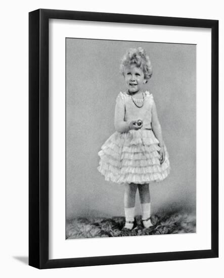 Princess Elizabeth Aged Two in 1928-null-Framed Giclee Print