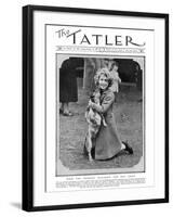 Princess Elizabeth and Her Corgi-null-Framed Photographic Print