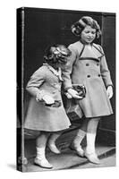 Princess Elizabeth and Her Sister, C1936-null-Stretched Canvas