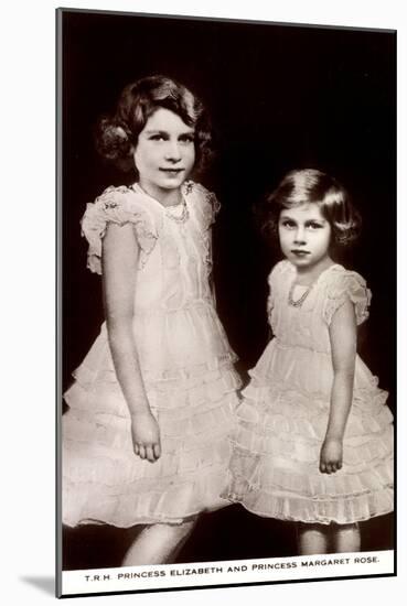 Princess Elizabeth and Princess Margerete Rose-null-Mounted Giclee Print