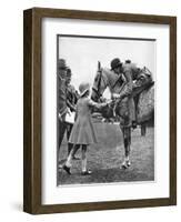 Princess Elizabeth at Children's Day, Richmond Horse Show, C1936-null-Framed Giclee Print