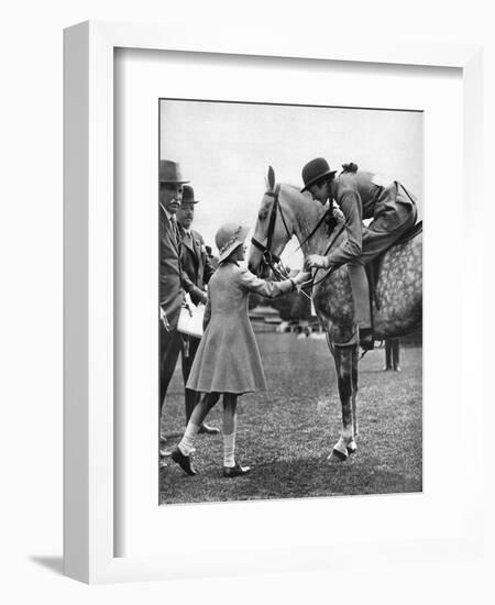 Princess Elizabeth at Children's Day, Richmond Horse Show, C1936-null-Framed Giclee Print