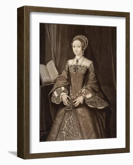 Princess Elizabeth, Later Queen, C1547-null-Framed Giclee Print