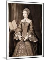 Princess Elizabeth, Later Queen Elizabeth I, C.1547, Pub. 1902 (Collotype)-Guillaume Scrots-Mounted Giclee Print