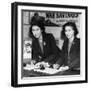 Princess Elizabeth (Queen Elizabeth II) and Princess Margaret at a country post office-Associated Newspapers-Framed Photo