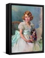 Princess Elizabeth, Queen of the Commonwealth Realms, 1937-Philip A de Laszlo-Framed Stretched Canvas