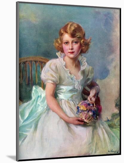 Princess Elizabeth, Queen of the Commonwealth Realms, 1937-Philip A de Laszlo-Mounted Giclee Print