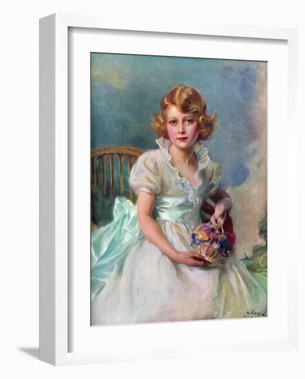 Princess Elizabeth, Queen of the Commonwealth Realms, 1937-Philip A de Laszlo-Framed Giclee Print