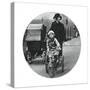 Princess Elizabeth Riding a Tricycle, March 1932-null-Stretched Canvas
