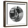 Princess Elizabeth Riding a Tricycle, March 1932-null-Framed Giclee Print