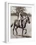 Princess Elizabeth Riding Her Pony in Winsor Great Park, 1930S-null-Framed Giclee Print