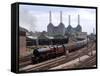 Princess Elizabeth Steam Train Steaming in to Victoria Station-null-Framed Stretched Canvas