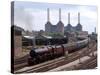 Princess Elizabeth Steam Train Steaming in to Victoria Station-null-Stretched Canvas