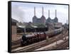 Princess Elizabeth Steam Train Steaming in to Victoria Station-null-Framed Stretched Canvas