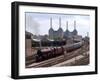 Princess Elizabeth Steam Train Steaming in to Victoria Station-null-Framed Photographic Print