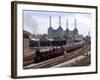 Princess Elizabeth Steam Train Steaming in to Victoria Station-null-Framed Photographic Print