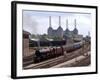 Princess Elizabeth Steam Train Steaming in to Victoria Station-null-Framed Photographic Print