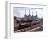 Princess Elizabeth Steam Train Steaming in to Victoria Station-null-Framed Photographic Print