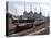 Princess Elizabeth Steam Train Steaming in to Victoria Station-null-Stretched Canvas