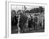 Princess Elizabeth Tour of Devon and Cornwall, Reviewing Army Soldiers. October 1949-null-Framed Photographic Print