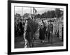 Princess Elizabeth Tour of Devon and Cornwall, Reviewing Army Soldiers. October 1949-null-Framed Photographic Print