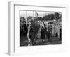 Princess Elizabeth Tour of Devon and Cornwall, Reviewing Army Soldiers. October 1949-null-Framed Photographic Print