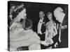 Princess Elizabeth Welcomes Winston Churchill and Prime Minister Clement Atlee at Guildhall-null-Stretched Canvas