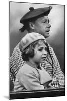 Princess Elizabeth with Her Uncle David, C1936-null-Mounted Giclee Print