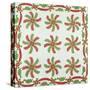 Princess Feather Design Coverlet, Ohio, Quilted and Appliqued Cotton, Circa 1850-null-Stretched Canvas