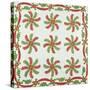 Princess Feather Design Coverlet, Ohio, Quilted and Appliqued Cotton, Circa 1850-null-Stretched Canvas