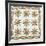 Princess Feather Design Coverlet, Ohio, Quilted and Appliqued Cotton, Circa 1850-null-Framed Giclee Print