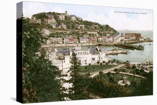 Princess Gardens and Vane Hill, Torquay, Devon, Early 20th Century-Ern Bishop-Stretched Canvas