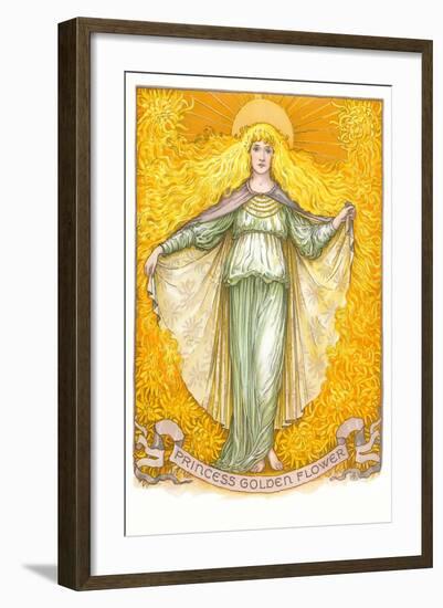 Princess Golden Flower-null-Framed Art Print