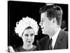 Princess Grace of Monaco and President John F Kennedy-null-Stretched Canvas