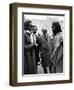 Princess Grace of Monaco Meets Actor Robert Powell 1976. on the Set of the Film the Life of Christ-null-Framed Photographic Print