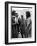 Princess Grace of Monaco Meets Actor Robert Powell 1976. on the Set of the Film the Life of Christ-null-Framed Photographic Print