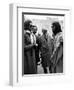 Princess Grace of Monaco Meets Actor Robert Powell 1976. on the Set of the Film the Life of Christ-null-Framed Photographic Print