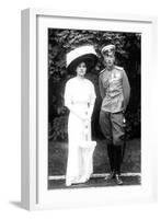 Princess Helen of Serbia with Her Husband Prince John Constantinovich of Russia, C1915-null-Framed Giclee Print