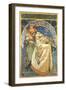 Princess Hyacinth-Alphonse Mucha-Framed Art Print