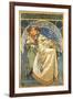 Princess Hyacinth-Alphonse Mucha-Framed Art Print