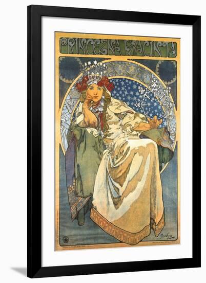 Princess Hyacinth-Alphonse Mucha-Framed Art Print